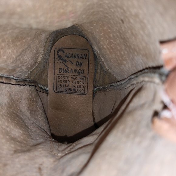 Alacran De Durango Children's Pink Girl Ostrich Skin Boots Size 13 Matching Belt - Picture 10 of 10